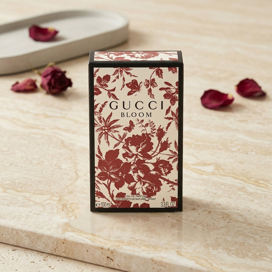 Gucci Bloom Eau de Parfum Spray for Women 100ml / 3.3 fl oz – Luxury Floral Fragrance