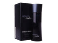 Giorgio Armani Code Eau de Toilette bottle and its black packaging box, displayed on a clean white background.